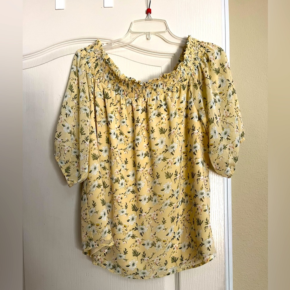 Ladies Sz. XL off the should blouse with lining!